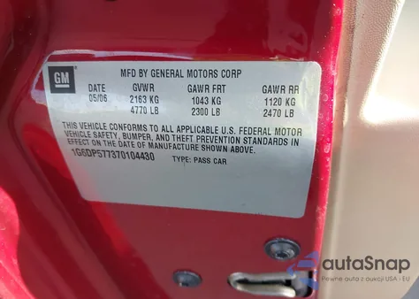 2007 Cadillac Cts Standard from USA, damaged, VIN 1G6DP577370104430